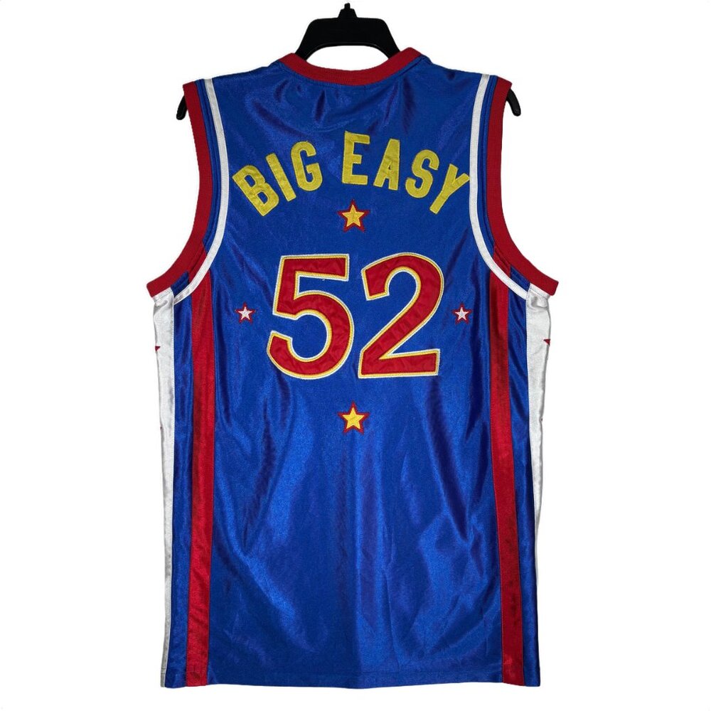Harlem Globetrotters Jersey *Big Easy #52* *Mens M* Blue Stars